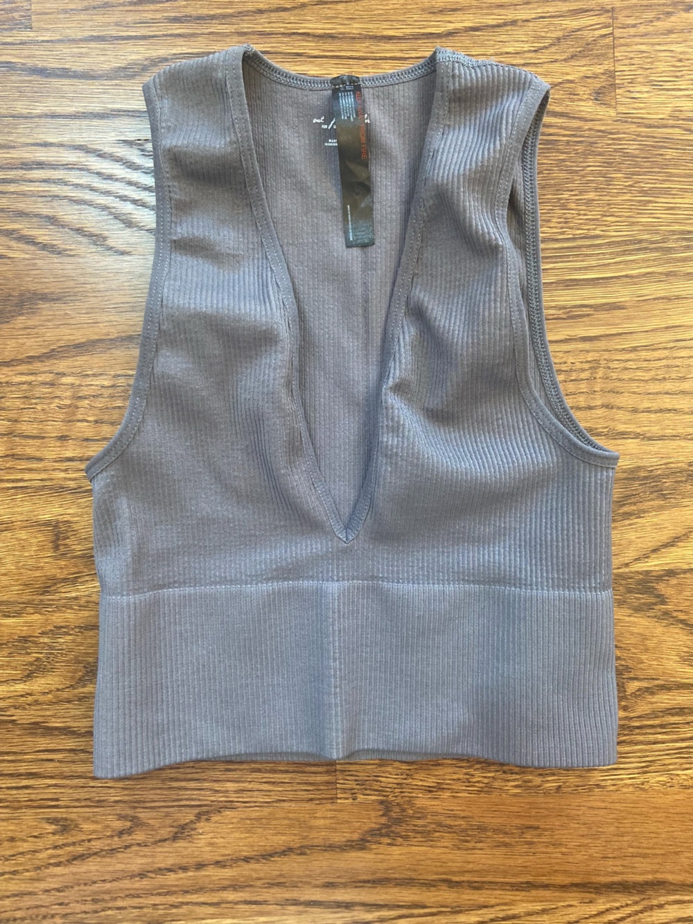 Urban Outfitters Out From Under V-Neck Crop Top- Small Festival Summer Beach Gym